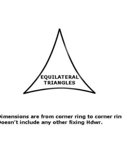 Diagram of Equilateral Triangle Shade Sail