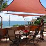 Shade Sails Over Patio