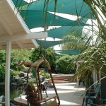 Shade Sails Over Patio