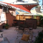 Shade Sails Over Patio