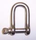 5/16" stainless "D" shackle