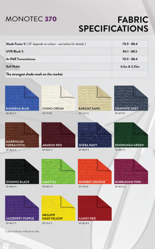Fabric Samples (Monotec)