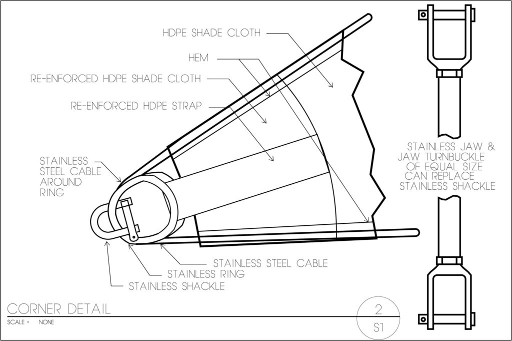 Diagram of Cabled Corner