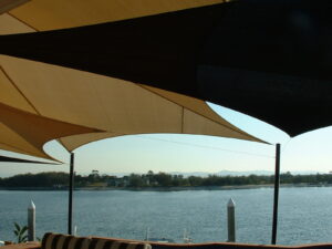 Shade Sails over Deck
